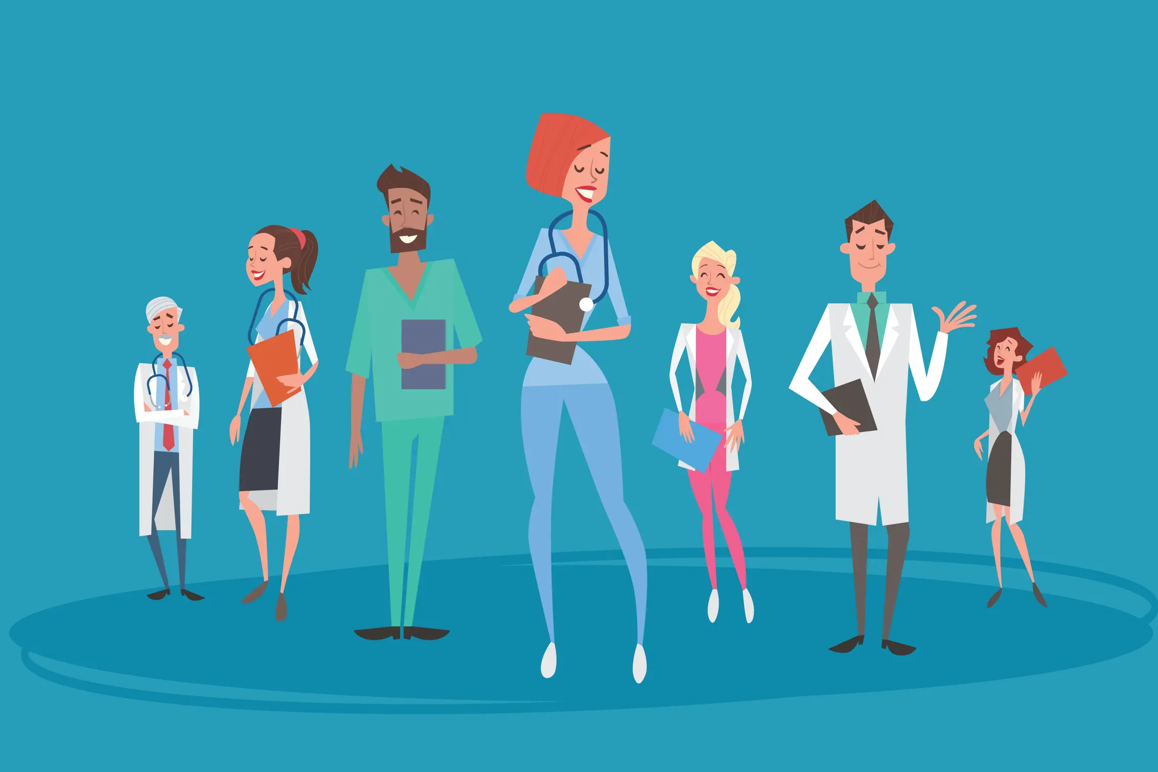 En gruppe mennesker som står på rekke