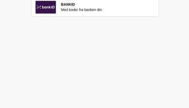 Skjemrdump av falsk innlogging BANKID