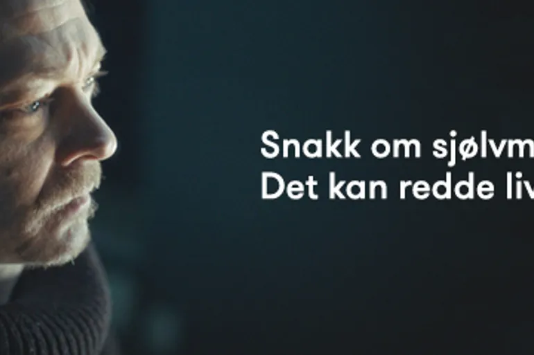 Kristoffer Joner, selvmordskampanje. Foto.