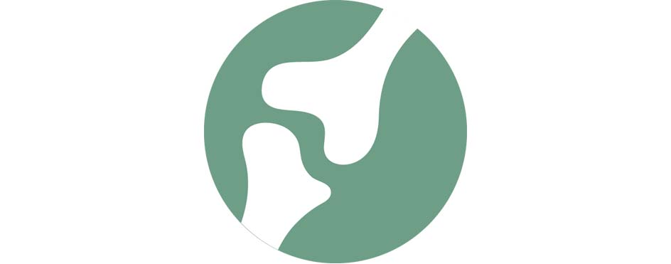 Knokler/bein, illustrasjon i grønt og hvitt. Grafikk.