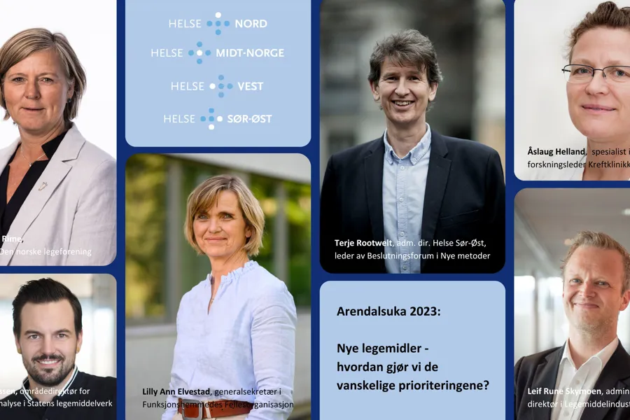 En collage av mennesker
