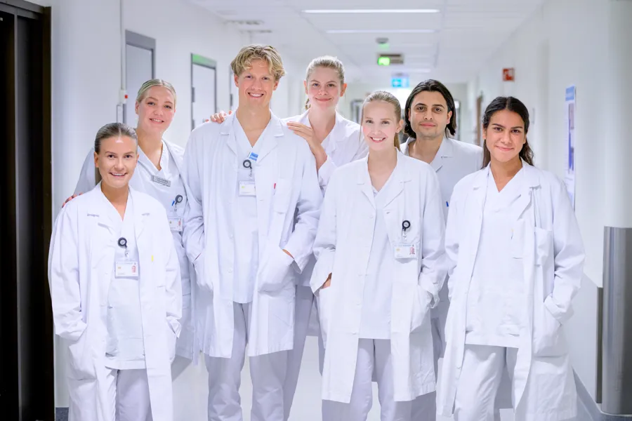 En gruppe legestudenter på SUS