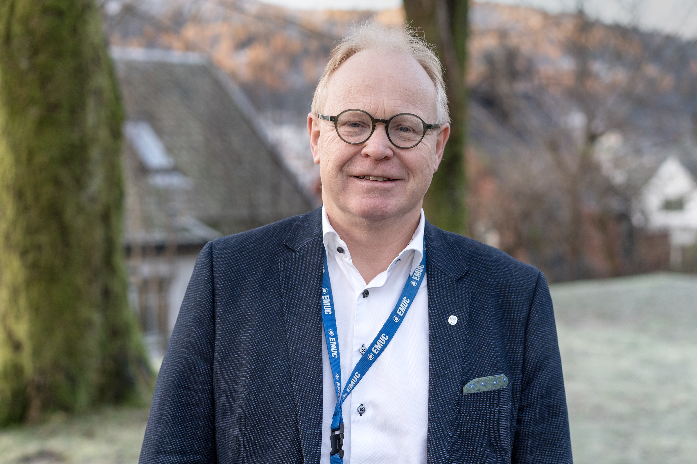 A man wearing glasses