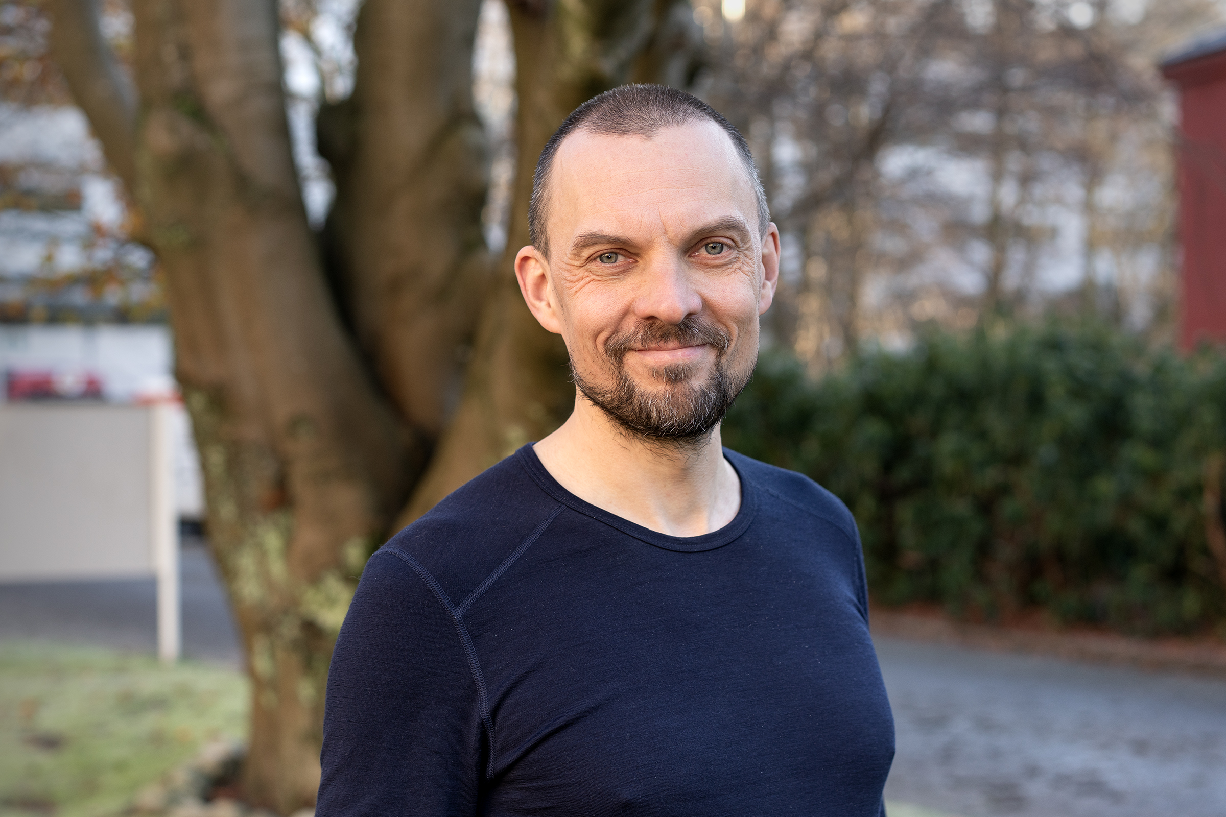 A man standing outside