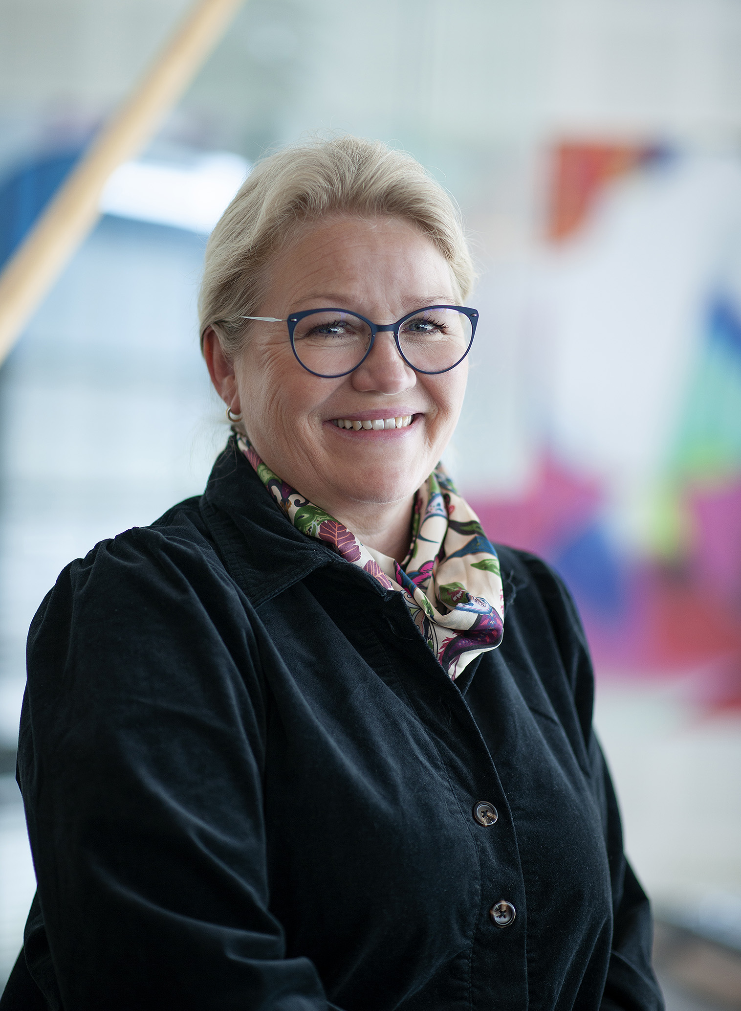 portrettfoto av administrerande direktør, Cathrine Bryne.